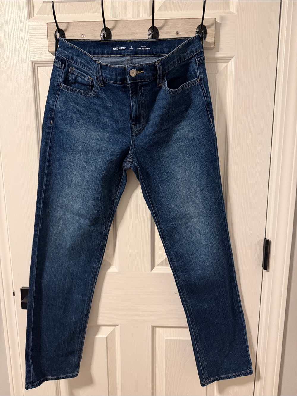 Old Navy mid rise Women's Dark Blue Straight-Leg Jeans